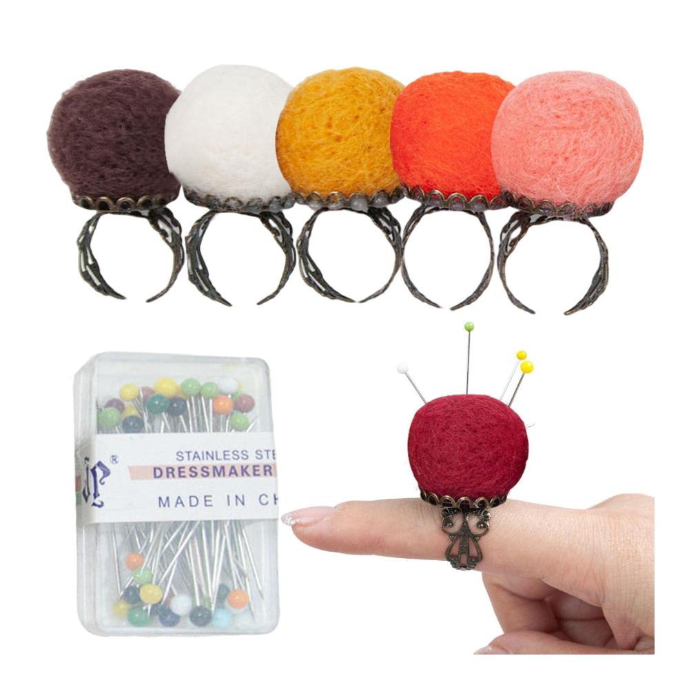 Nadelkissen zum Nähen DIY Craft Needle - 6er Set mit Nadelhalterkissen für Quilten und Handarbeiten - Praktisches Nähzubehör für Heimwerkerprojekte