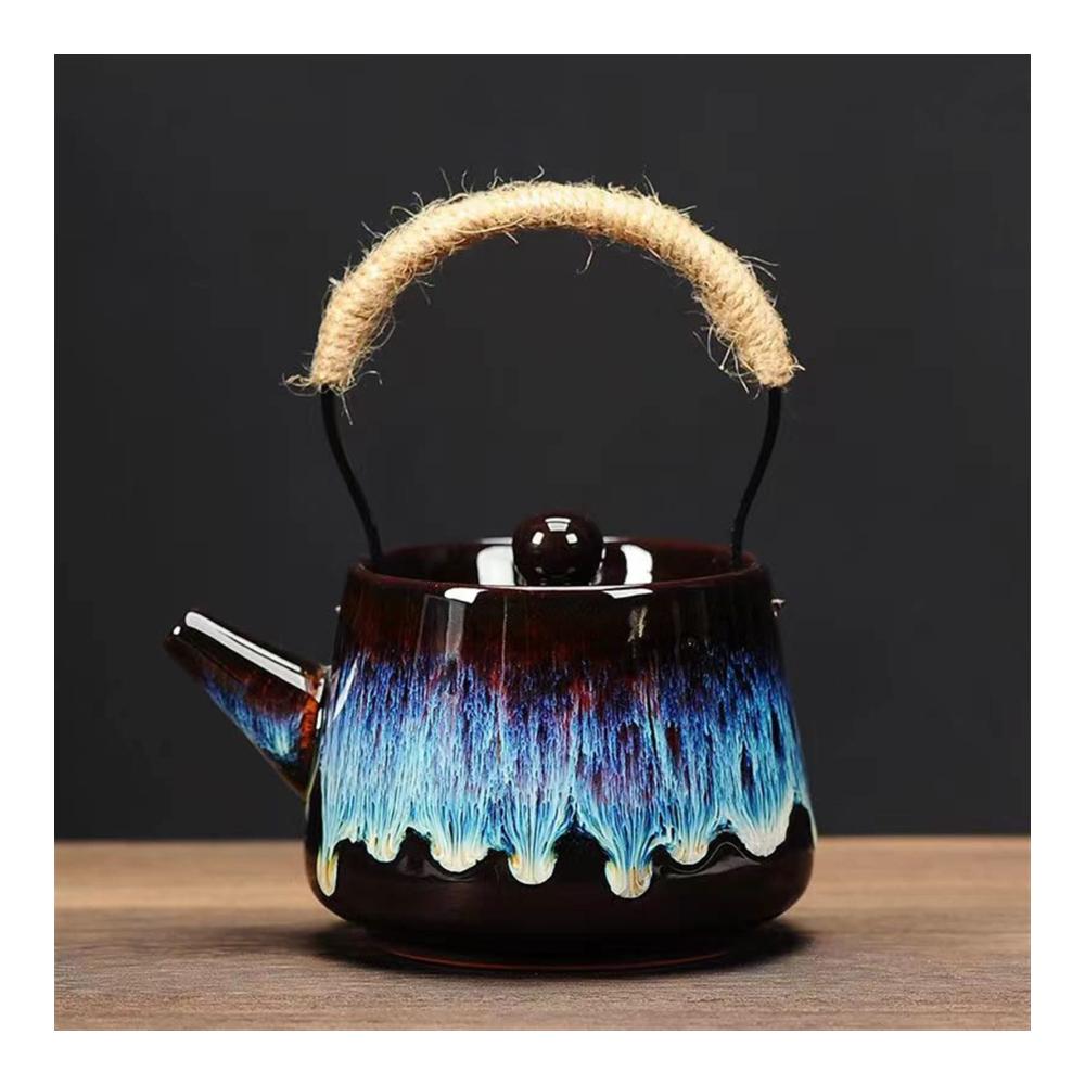 Entdecken Sie die Eleganz Teekanne für eine Tasse in exquisiter Treibsand-Optik mit Goldglasur und hochwertiger Keramik. Genießen Sie Ihren Tee stilvoll mit dieser großen Teekanne inklusive Sieb. Ein Must-have für Teeliebhab
