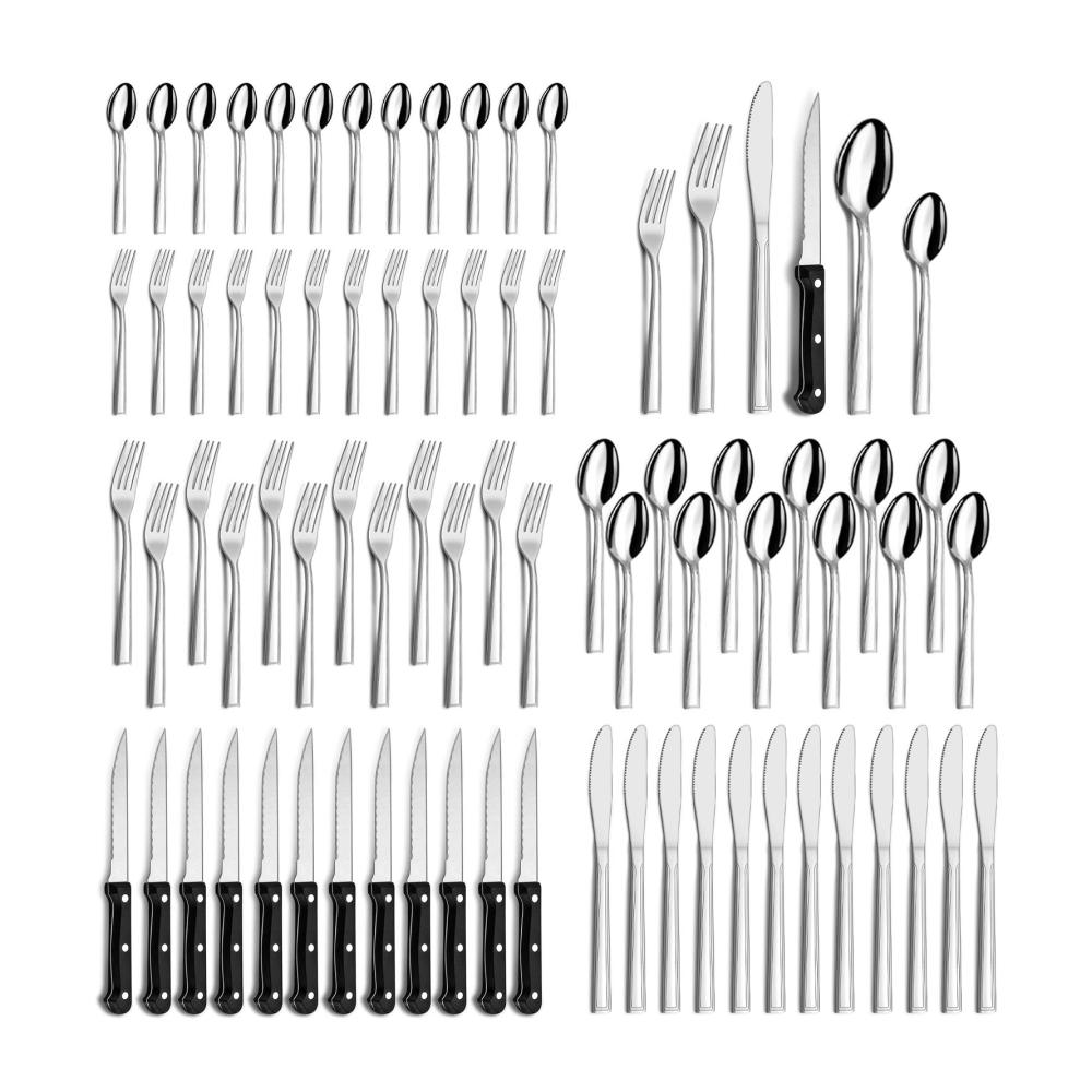 72 Teilig Besteckset mit Steakmesser