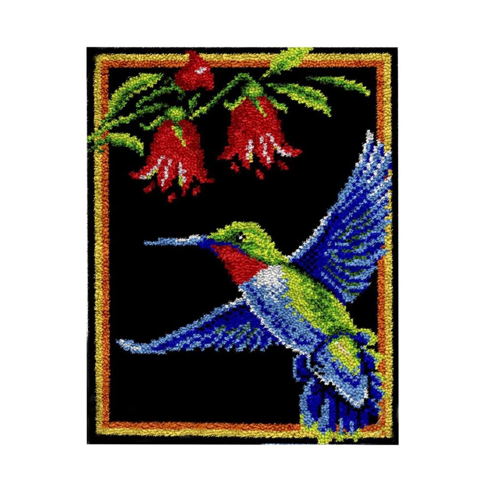 Eisvogel und Blumen