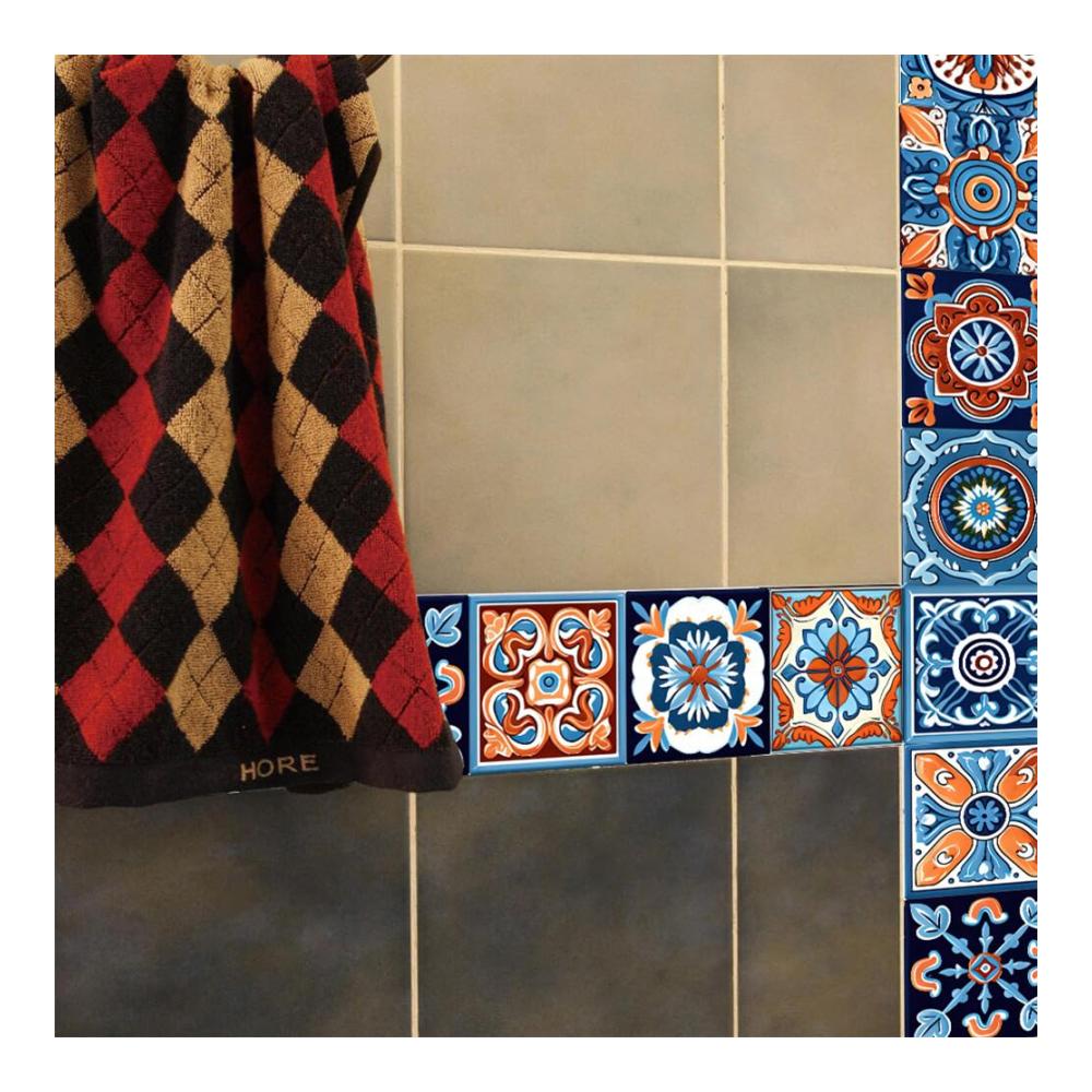 Erfrischen Sie Ihr Zuhause mit 10 selbstklebenden Fliesenaufklebern – Ideale Dekoration für Küche Badezimmer & Waschküche – Hochwertiges Design leicht anzubringen 20 cm Quadrat