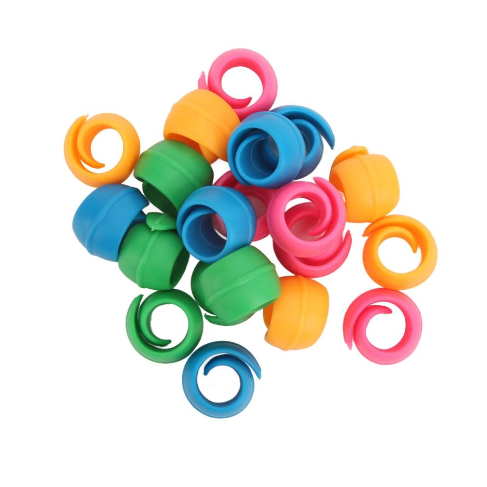 Premium Silikon-Spulenhalter Clips – 20 Stück Fadenhalter für Nähmaschinen Verhindert effektiv das Abwickeln Nähspulenschutz für präzises Nähen und Stickerei Must-Have Zubehör für Nähliebhaber