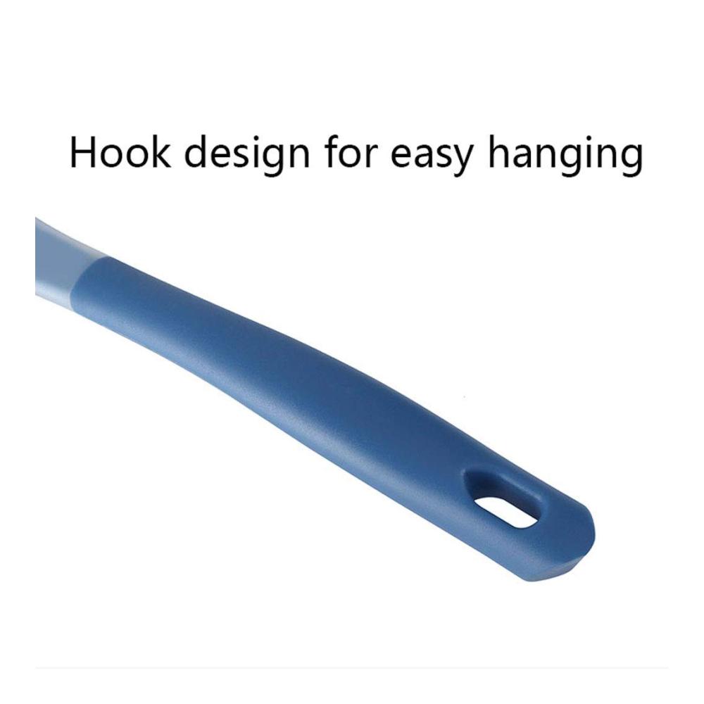 Entdecken Sie die Spitzenklasse! Küchenhelfer Basics Silikon Spoonula/Spatel - Hochtemperaturbeständig hygienisches Ein-Stück-Design - Antihaft-Gummi für müheloses Kochen und Backen (Blau) - Die ultimative Spachtel für Ihre Küche