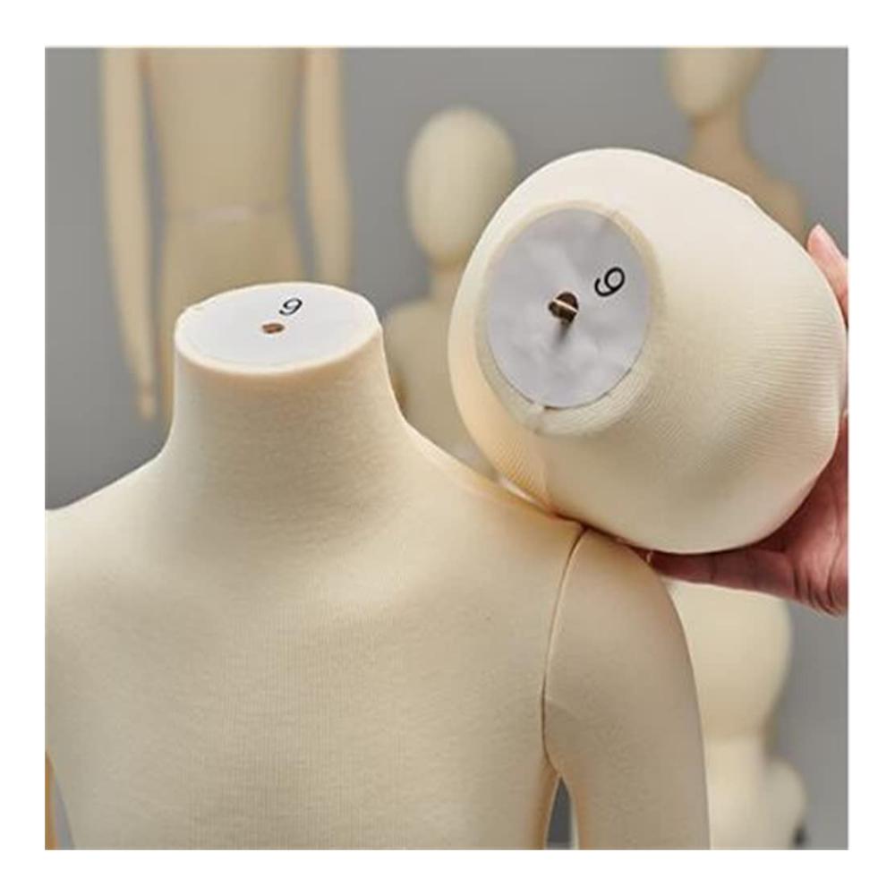 Holen Sie sich die ultimative Schneiderpuppe für Kinder! Flexibel beweglich und ideal für Modefans von 1-14 Jahren. Unisex-Schaufensterpuppe für Kleidung biegbare Gelenke inklusive