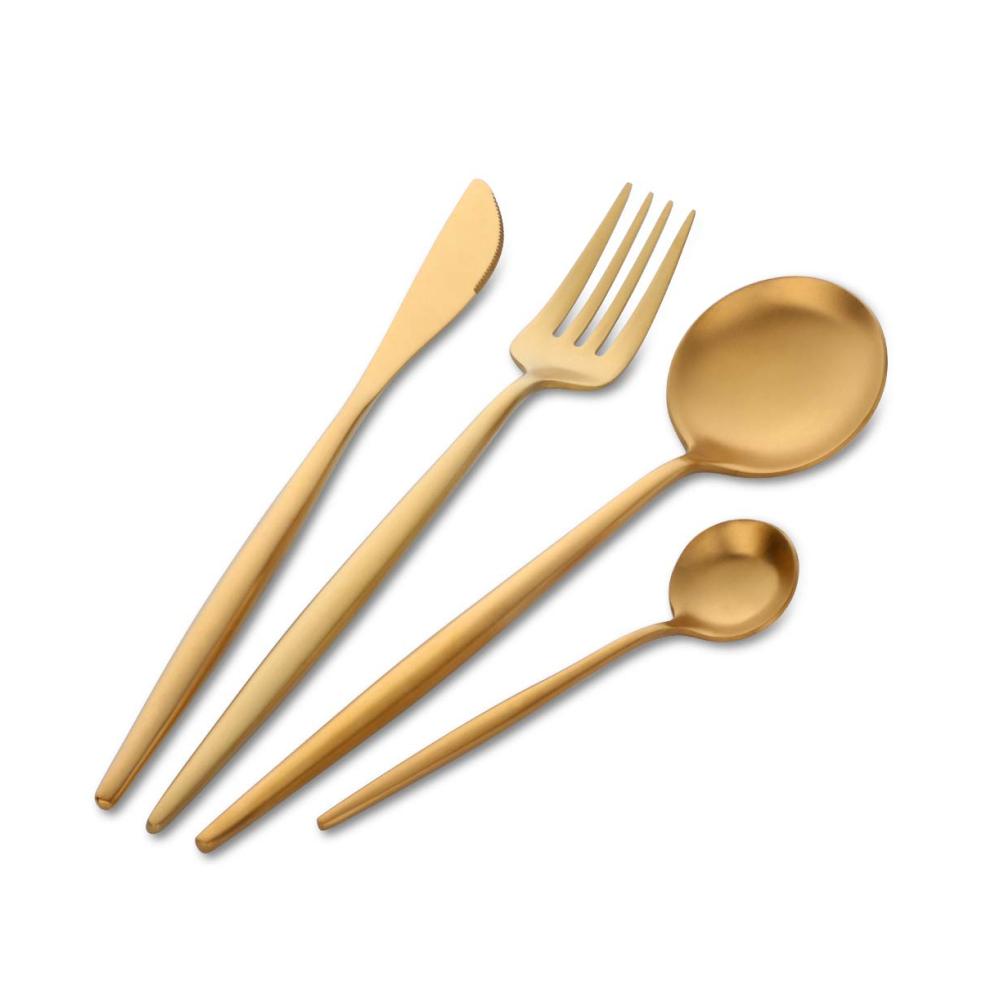 Exquisites 6-teiliges Kaffee & Mokkalöffel Set - Hochwertiges Goldbesteck aus Edelstahl - Elegantes Geschirr-Set für den täglichen Gebrauch und besondere Anlässe - Perfekte Ergänzung zu Ihrer Tischkultur
