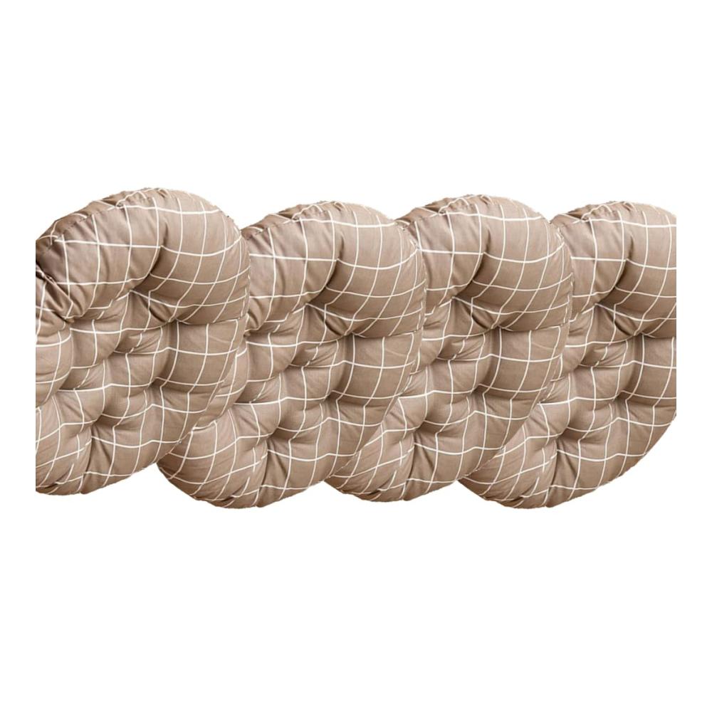 4er Set Stuhlkissen Sitzpolster rutschfest für Esszimmerstühle und Gartenmöbel - Extra groß - Indoor & Outdoor - 40x40 cm