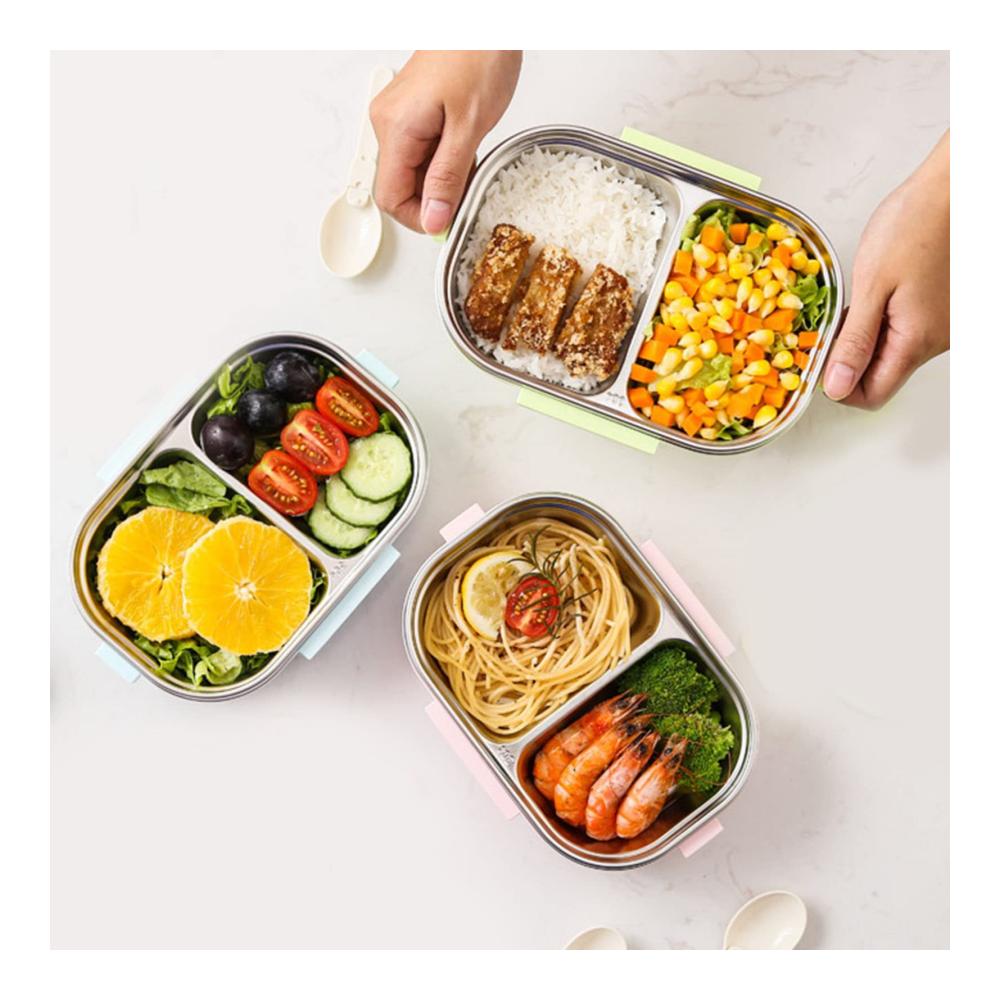 Entdecken Sie die Vielseitigkeit der TANIQIACa Bento Lunchbox Premium Edelstahl Wärmedämmung für frische Mahlzeiten unterwegs. Auslaufsicher & stilvoll gestaltet
