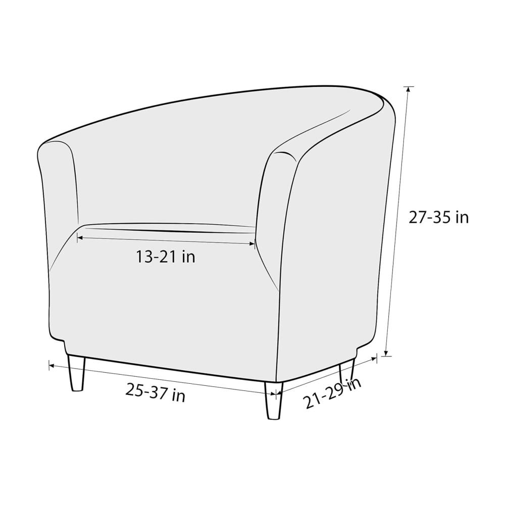 Premium Samt Sesselüberwurf für Clubstühle - Elastische Husse für Clubsessel - Waschbarer Schonbezug für Möbel - Dekorativer Sitzschutz für Wohnzimmer und Barhocker - Goldfarbenes Design