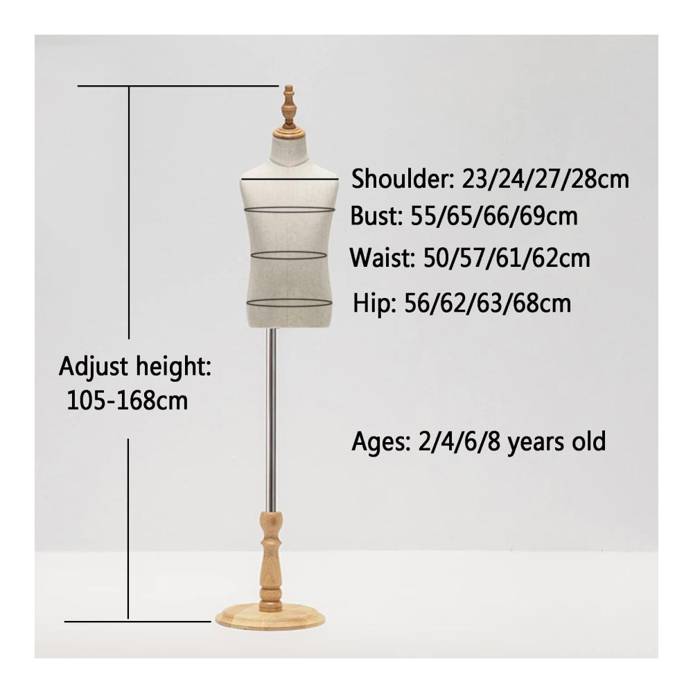 Entdecken Sie kreative Schneiderpuppen HAIPENG Kinder Schneiderpuppe Torso Büste für Bekleidungsgeschäfte und Schaufenster. Höhenverstellbar von 105-168 cm mit Holzarmen für eine realistische Präsentation. Perfekt für Näharbeiten und Ausstellungen. Wählen Sie aus 2 stilvollen Far