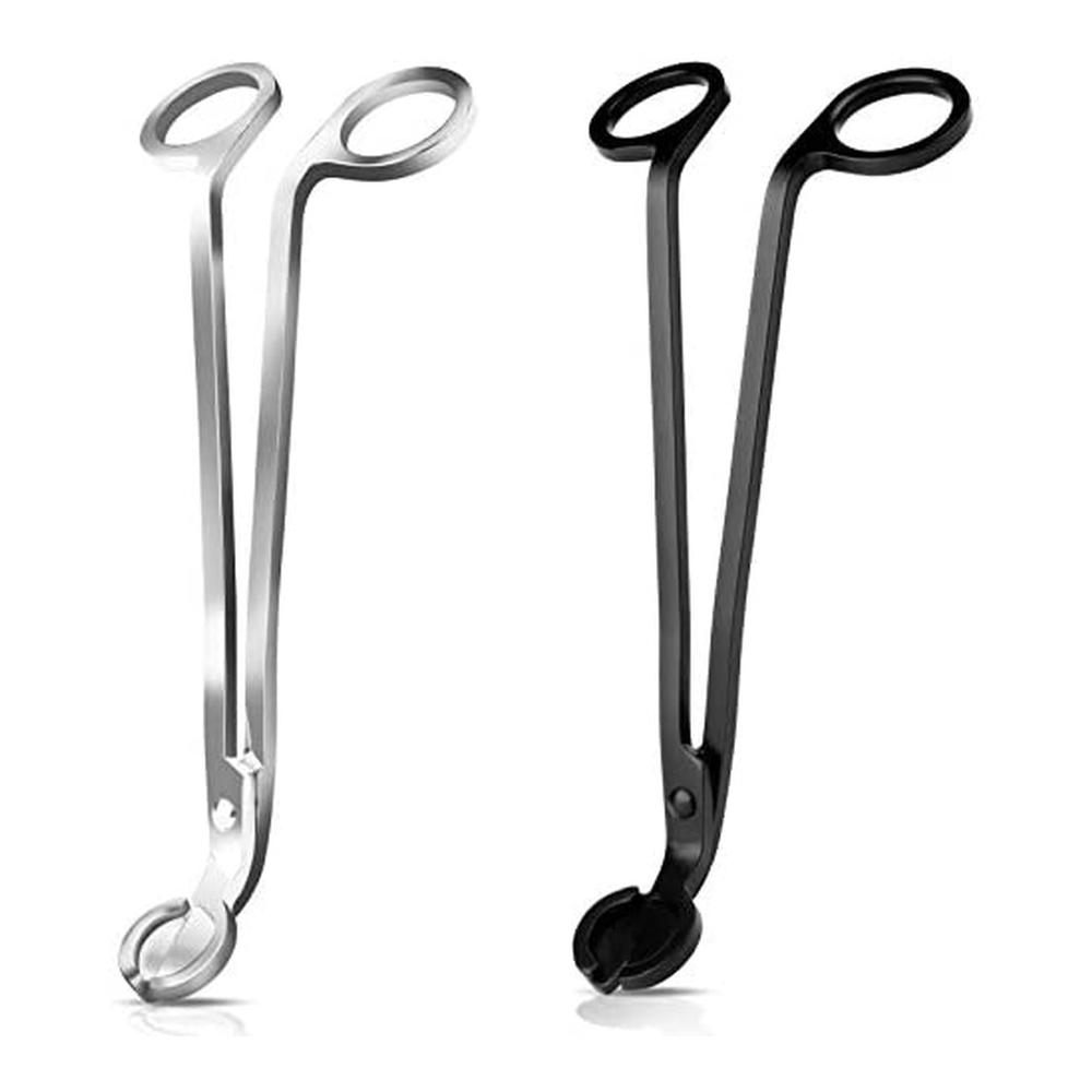 Premium Dochtwerkzeug-Set NRANSON 2 Stück Edelstahl Dochtscheren & Ersatzdochte. Perfekte Kerzenpflege für ein flackerfreies gemütliches