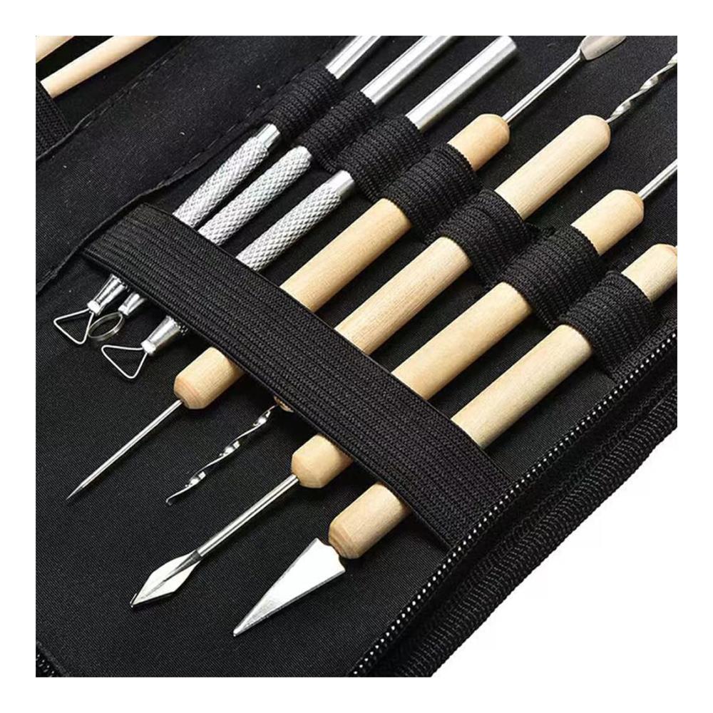 Professionelles 14-teiliges Keramikbildhauer-Werkzeugset für vielseitige Anwendung – Formen Sie Ton Holz und Polymer mit Leichtigkeit! Perfekte Rundungen und präzise Kanten