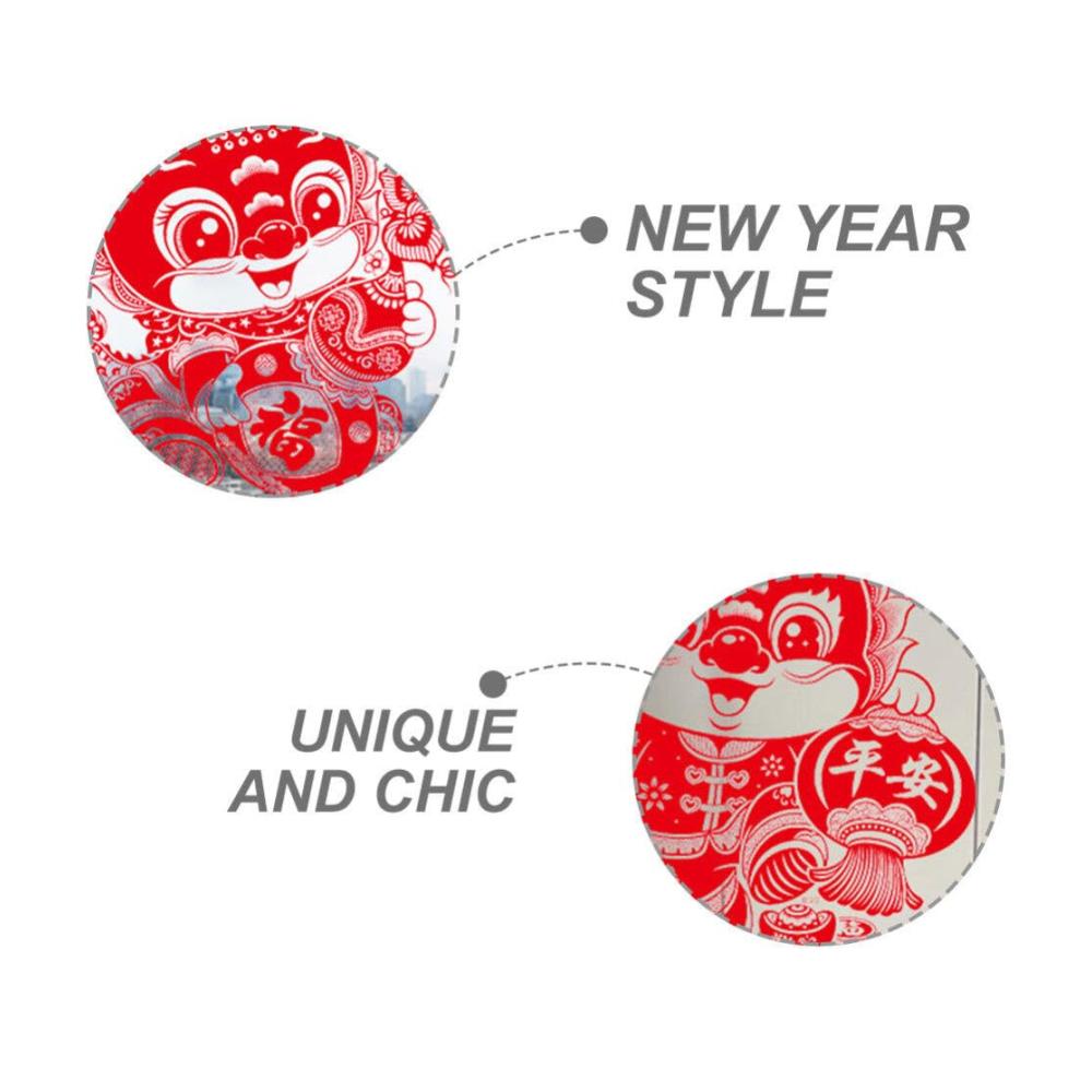 Bring Glück ins Haus! Chinesische Neujahrsdekoration – 2 Paar Drachen-Wandtüraufkleber für 2024. Festliche Mondneujahr Fensterbilder & Wandaufkleber für Frühlingsfest-Heimdekoration. Verschönern Sie Ihr Zuhause mit authentischer chinesischer Atmosphäre