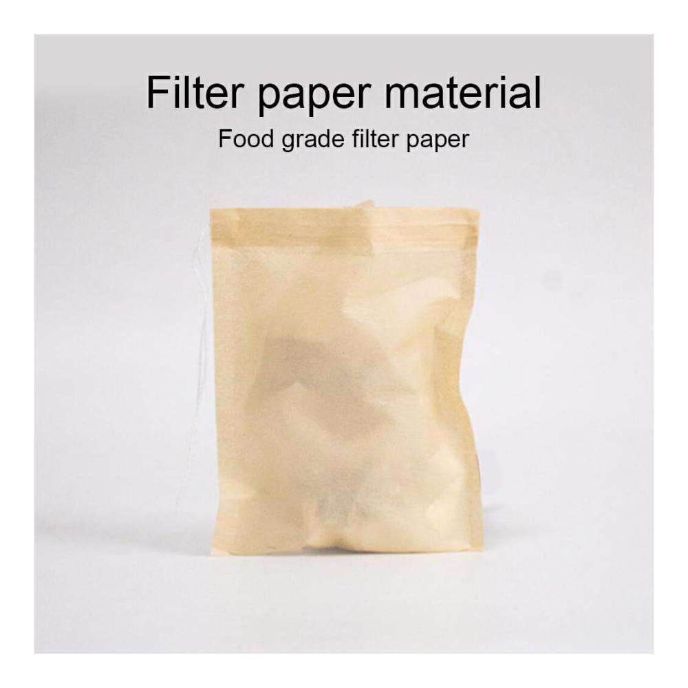 300 Stück Teefilterbeutel mit Kordelzug - ungebleichter Verschluss - leer - für Küchenpulver und Kräuterblätter - 6x8 cm - Premium-Qualität