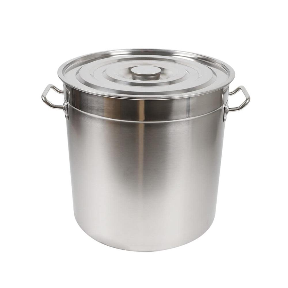 Hochwertiger 30|50|70Liter Gastronomie Suppentopf | Multifunktionaler Kochtopf mit Edelstahl Deckel | Ideal für die Herdplatte | Robuster Kochtopf für köstliche Gerichte