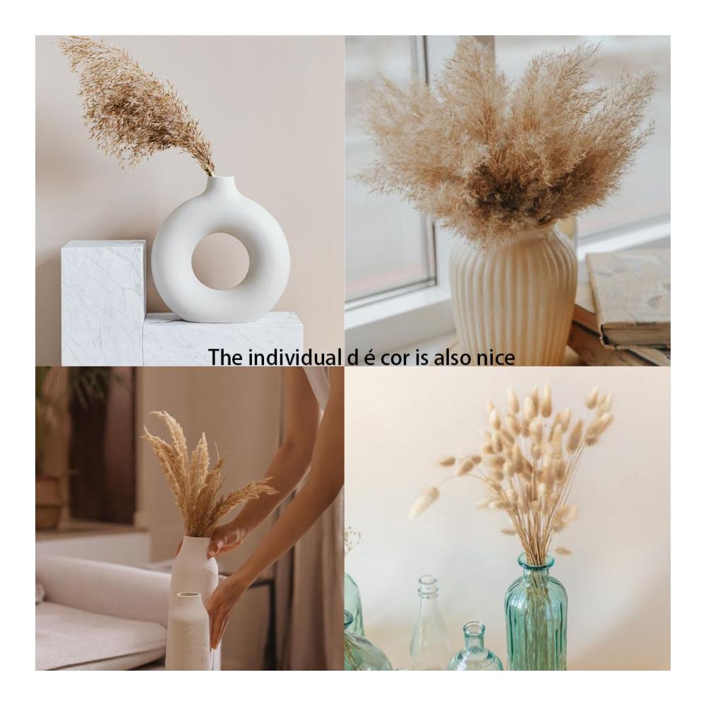 Getrocknete Pflanzen - Natürliche Trockenblumensträuße für DIY Arrangements - Deko für Hochzeit Heim & Garten - Inklusive Pampasgras und mehr - 5 Blumen für Vasen und Bastelprojekte