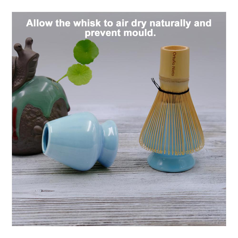 Japanisches Matcha Tee Set von 3 Authentisches Zubehör für die Teezeremonie mit Matchabesen Schneebesen & Teeschaufel. Perfekt für Genießer
