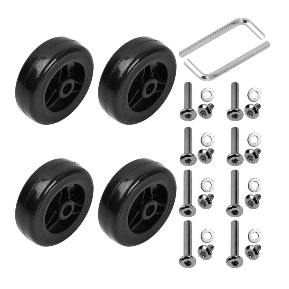 Premium Brads Ersatzrollen Set - Leise verschleißfest & einfach zu montieren - Passend für die meisten Koffer - Inklusive Werkzeug - 50 mm Durchmesser
