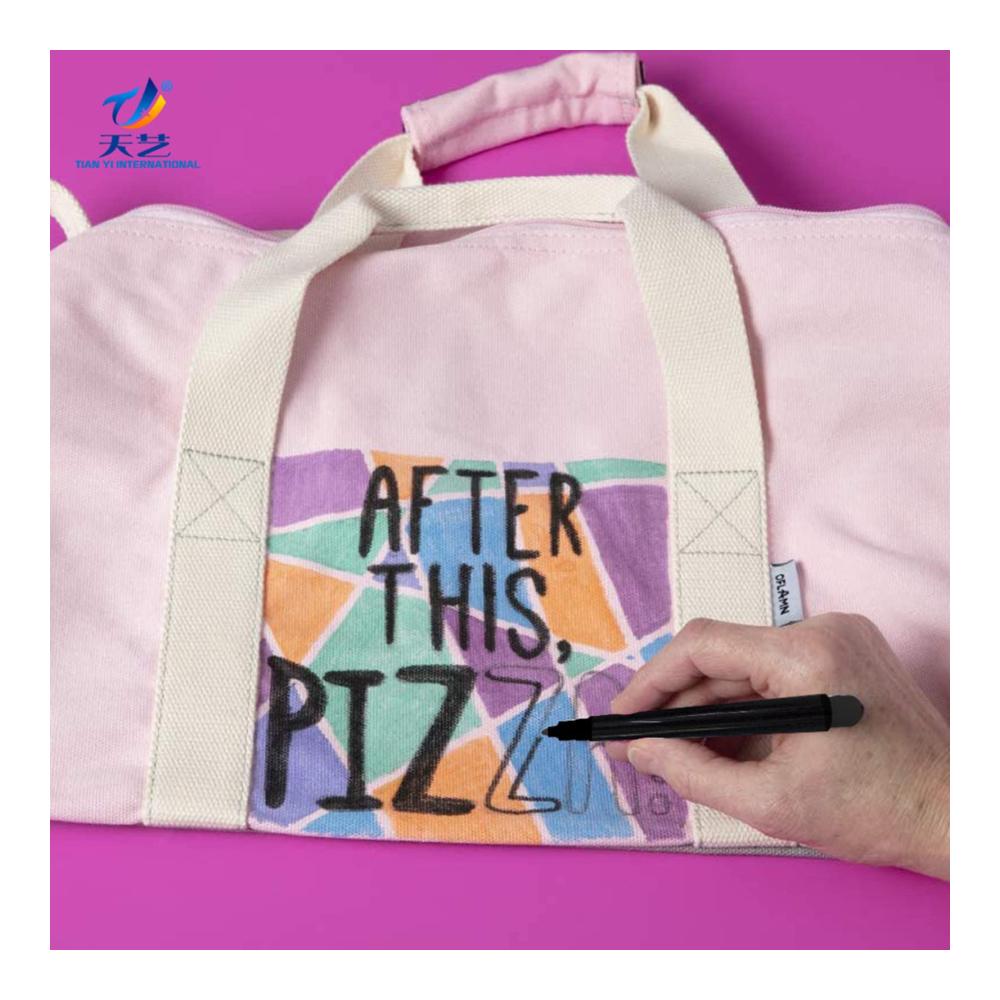 Stoffmalfarben Set 10 Farben Stoffstifte Permanent für Kleidung T-Shirts Leinwände & Taschen - Ideal für Kunstprojekte Basteln & Geschenke für Erwachsene und Kinder