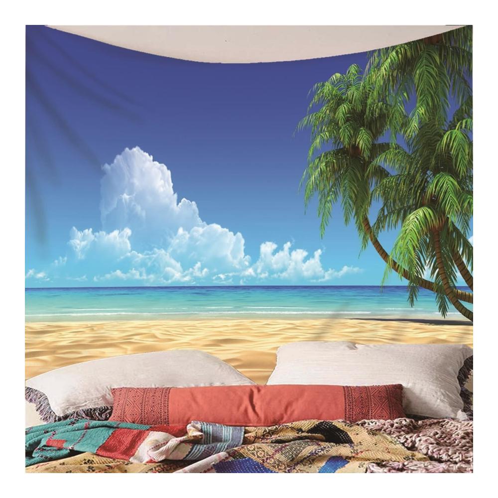 Entdecken Sie den Zauber der Wandteppiche Skcess Großformatiger Wandteppich mit Schwarz-Gelbem Minimalismus-Thema und Schneeflockenmuster aus hochwertigem Polyester - 350X256CM