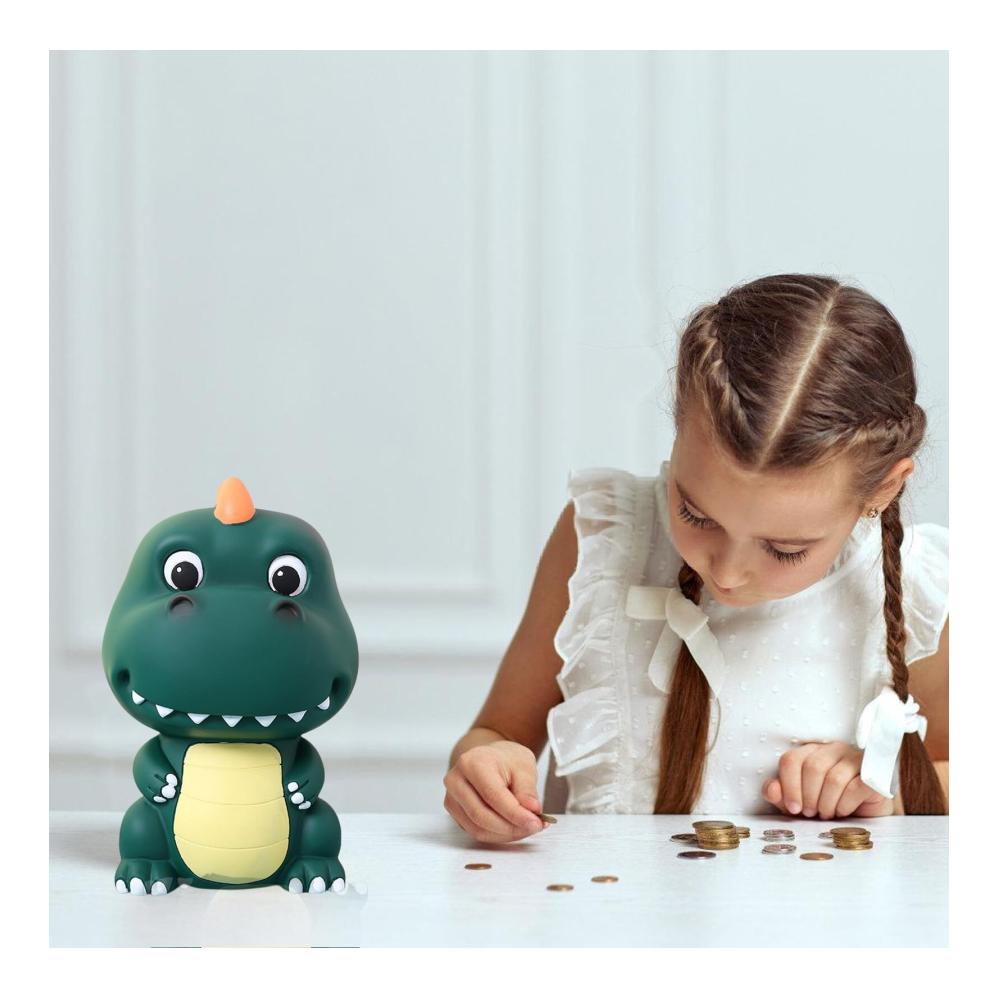 Spardose Kinder Dinosaurier | Süßes Sparschwein im Dino-Look | Perfekte Geldgeschenkidee für Mädchen und Jungen | Tolles Geschenk zum Geburtstag und zur
