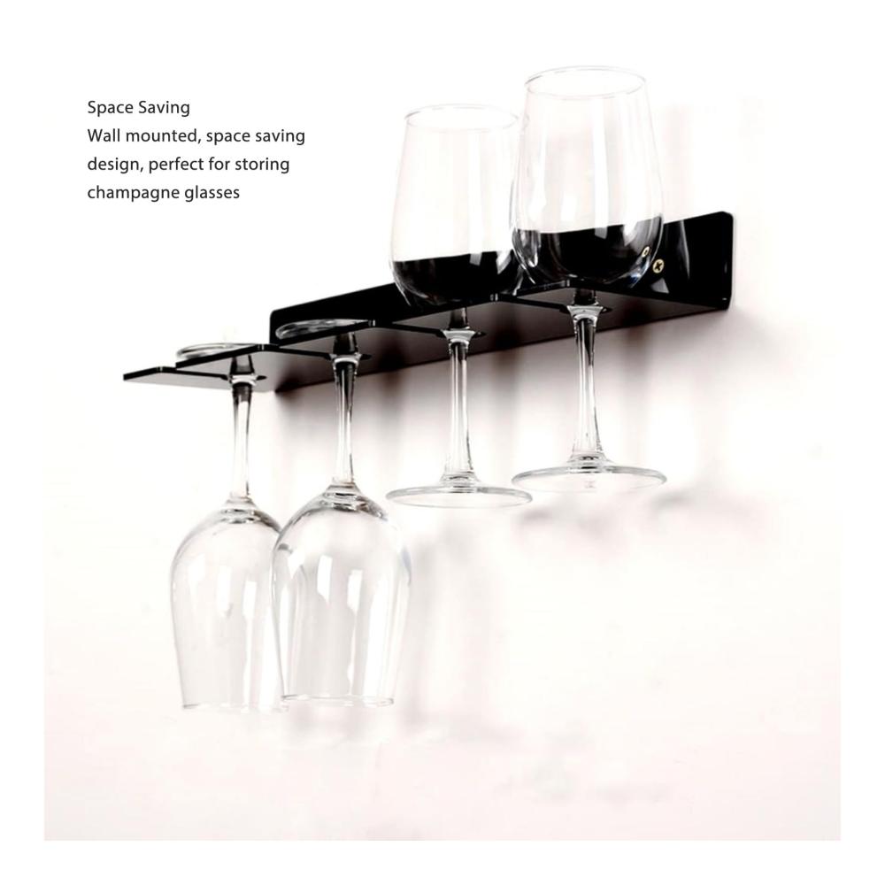 Stilvoller Weinglashalter 2er Set - Platzsparendes Hängeregal für Stielgläser - Langlebig und elegant