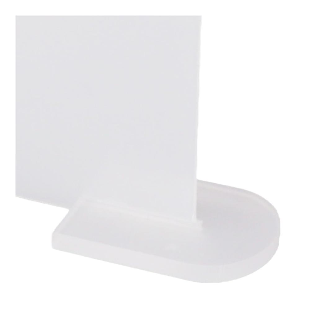 Organisieren Sie Ihre Veranstaltung stilvoll mit diesen 5 transparenten Acryl-Tischkarten! Elegant gebogen und halbkreisförmig ideal für Zuhause oder Partys