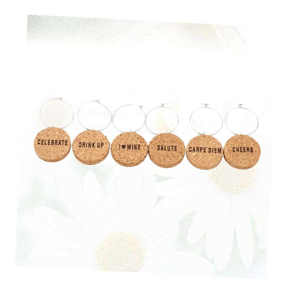 36 Stk Glasmarkierer & Anhänger für Getränke - Kreative Korkglas Trinkanhänger für Weinliebhaber - Charmante Glasringe & Weinschilder aus Kork - Perfekte Geschenkidee für gesellige Runden