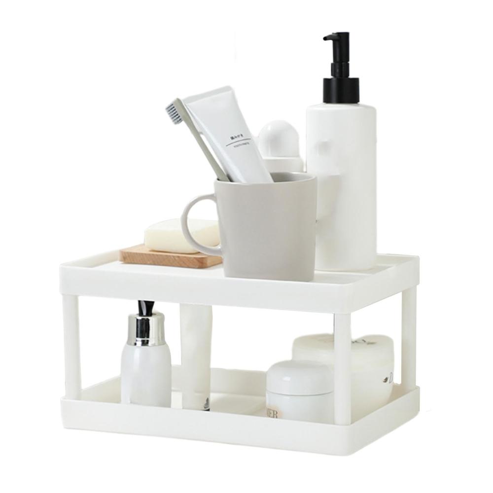 Effizientes Gewürzregal für die Küche Doppellagiges Desktop-Regal mit 475 g langlebiger Organizer für Arbeitsplatten und tragbarer Badezimmer-Organizer. Halten Sie Ihre Gewürze ordentlich und griffbereit