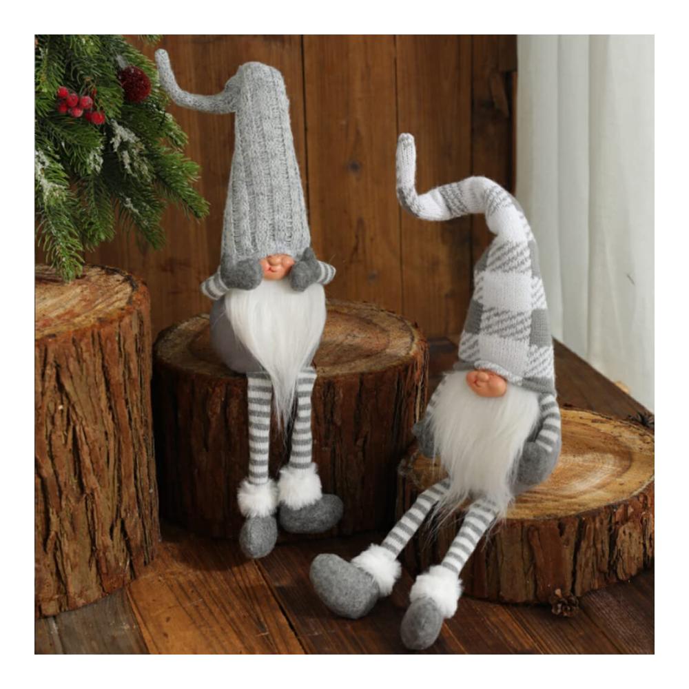 Eleganter Zierschmuck Weihnachten Gesichtslose Puppe mit Langem Haar für Festivals und Partys - Perfekte Weihnachtsdekoration für Schlafsofas Kinderzimmer und Fotografie! Typ 3