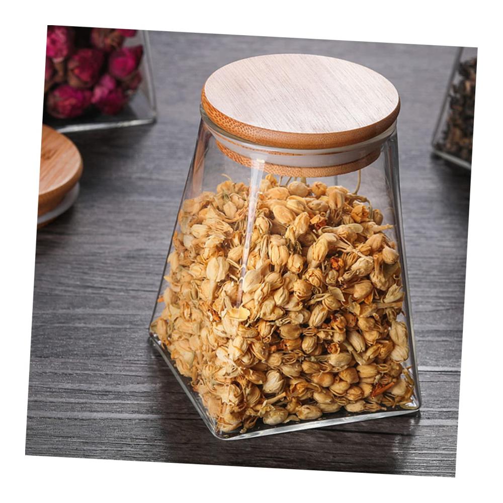 3er Set Glas Vorratsdosen mit Deckel für die Küche - Kleine Glasbehälter zur Snack-Aufbewahrung - Süßigkeit Einmachglas - Versiegelte Dose für maximale Frische - Glasgefäße zur langfristigen Lagerung