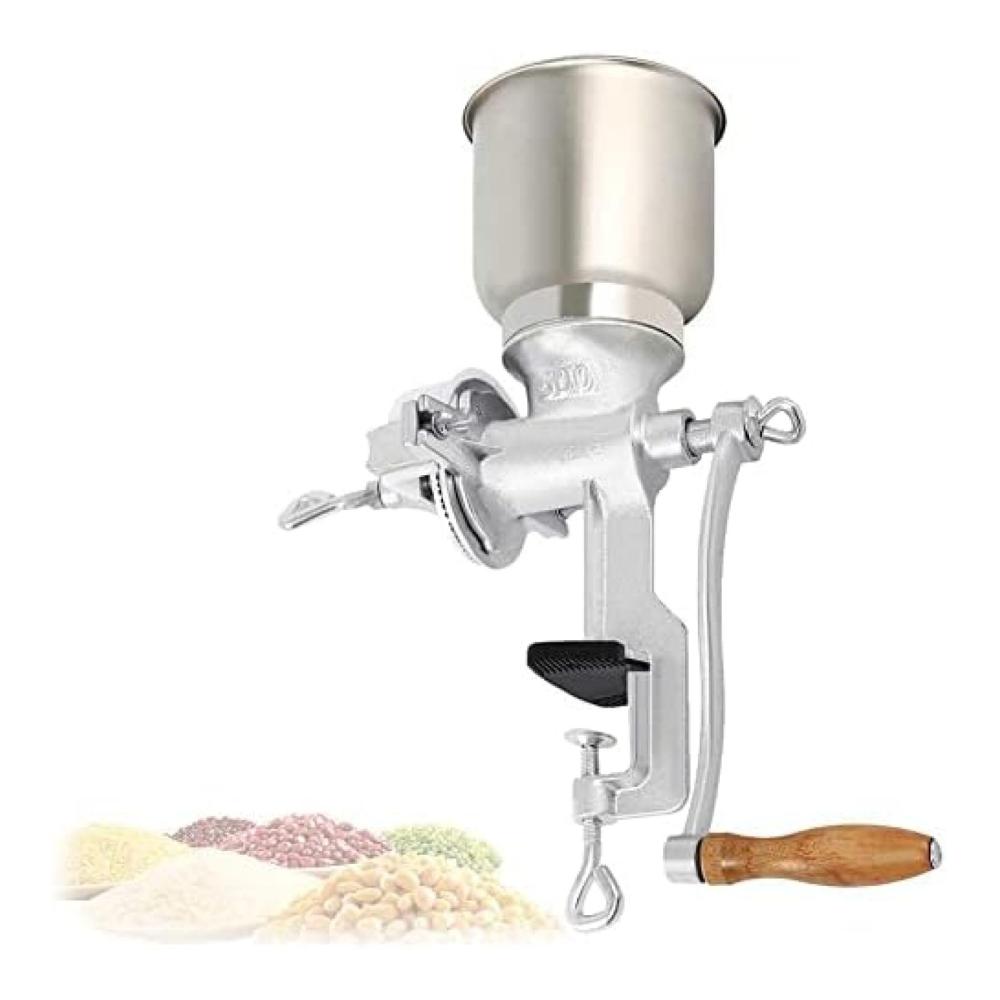 Entfesseln Sie den vollen Geschmack Manuelle Kaffeemühle aus Gusseisen für müheloses Mahlen von Kaffeebohnen Nüssen und Gewürzen. Mit extragroßem Trichter für optimales Zerkleinern in der heimischen Küche. Erleben Sie höchste Präzision und Aromenvielfalt
