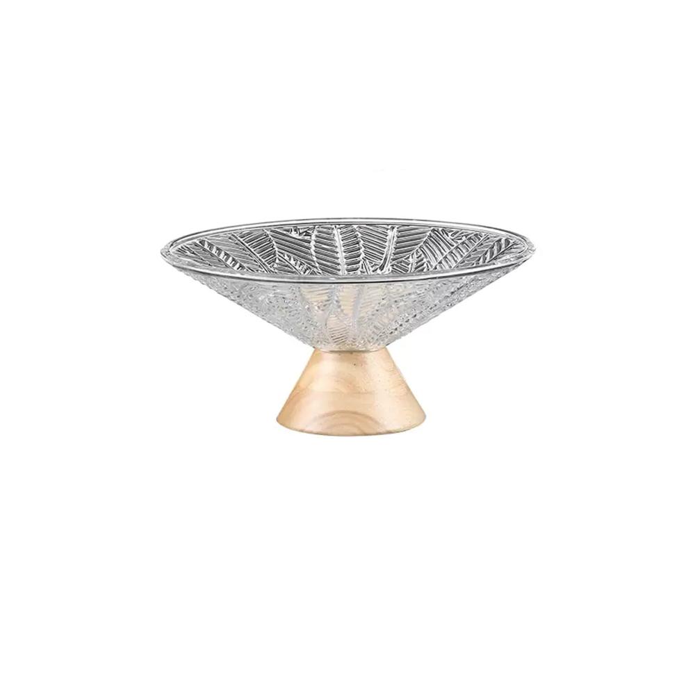 Moderne Glas Obstschale für Wohnzimmer & Küche | Elegantes Tablett für Obst Snacks & Süßigkeiten | Dekoratives Schalen-Set für Couchtisch & Esstisch | Perfekt für stilvolle Präsentationen