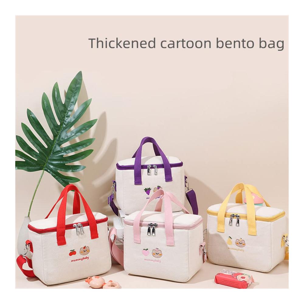 Karikaturbär Lunchbox-Tasche | Isolierte Aufbewahrungstasche für Ausflüge | Großes Fassungsvermögen | Niedliches Design | Warm & Multifunktional