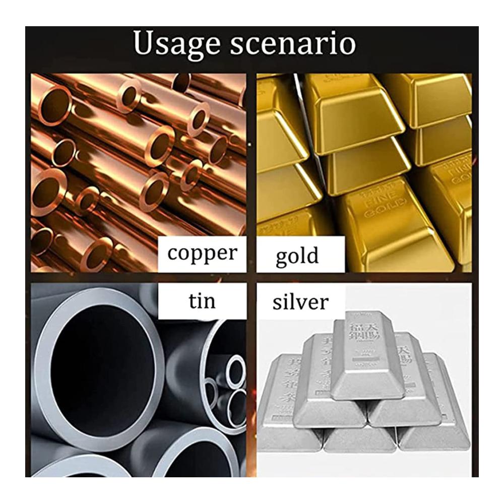 Hochleistungs-Gießofen DangLeKJ Kleiner Schmelzofen für Gold Silber Kupfer und Aluminium – Digitalsteuerung für präzises Schmelzen