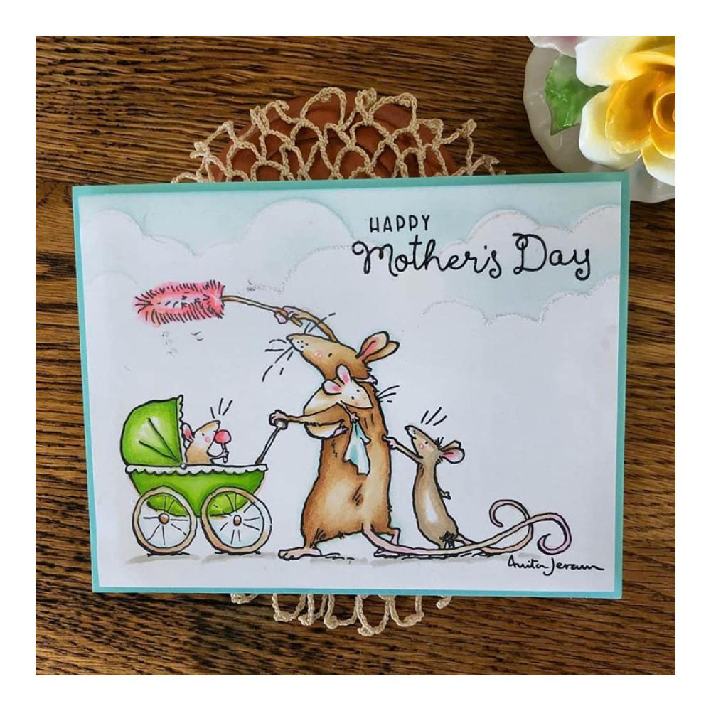 Stanzbögen & Stanzen Kreative Mäuse-Stanzformen für DIY Kartenherstellung Scrapbooking & Basteln. Perfekt für Muttertag Mutterschaft. Metall Stanzschablonen für Papier & mehr