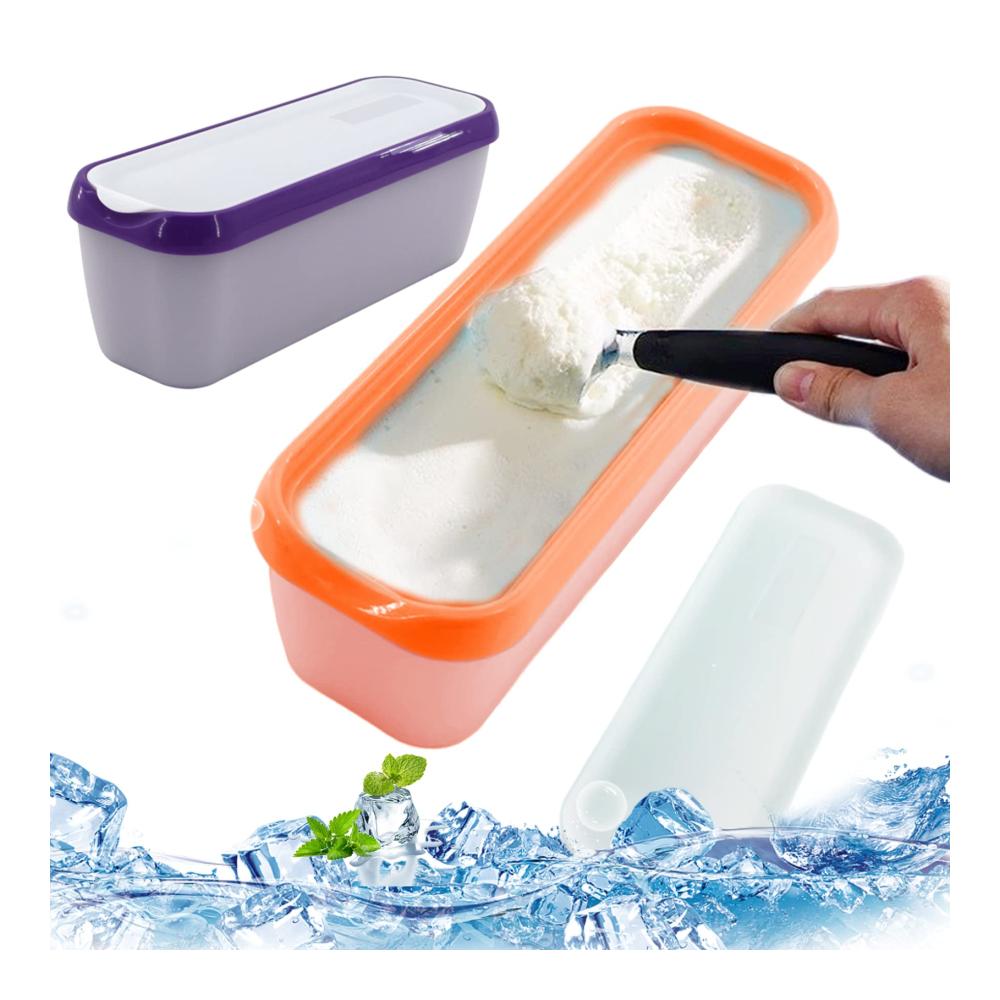 Organisieren Sie Ihre Küche mit Stil! 2er-Set Eiscreme-Vorratsdosen je 15 Quart mit Deckel. Perfekt für hausgemachte Leckereien. Rutschfeste isolierte Creami-Pint-Behälter für den Gefrierschrank