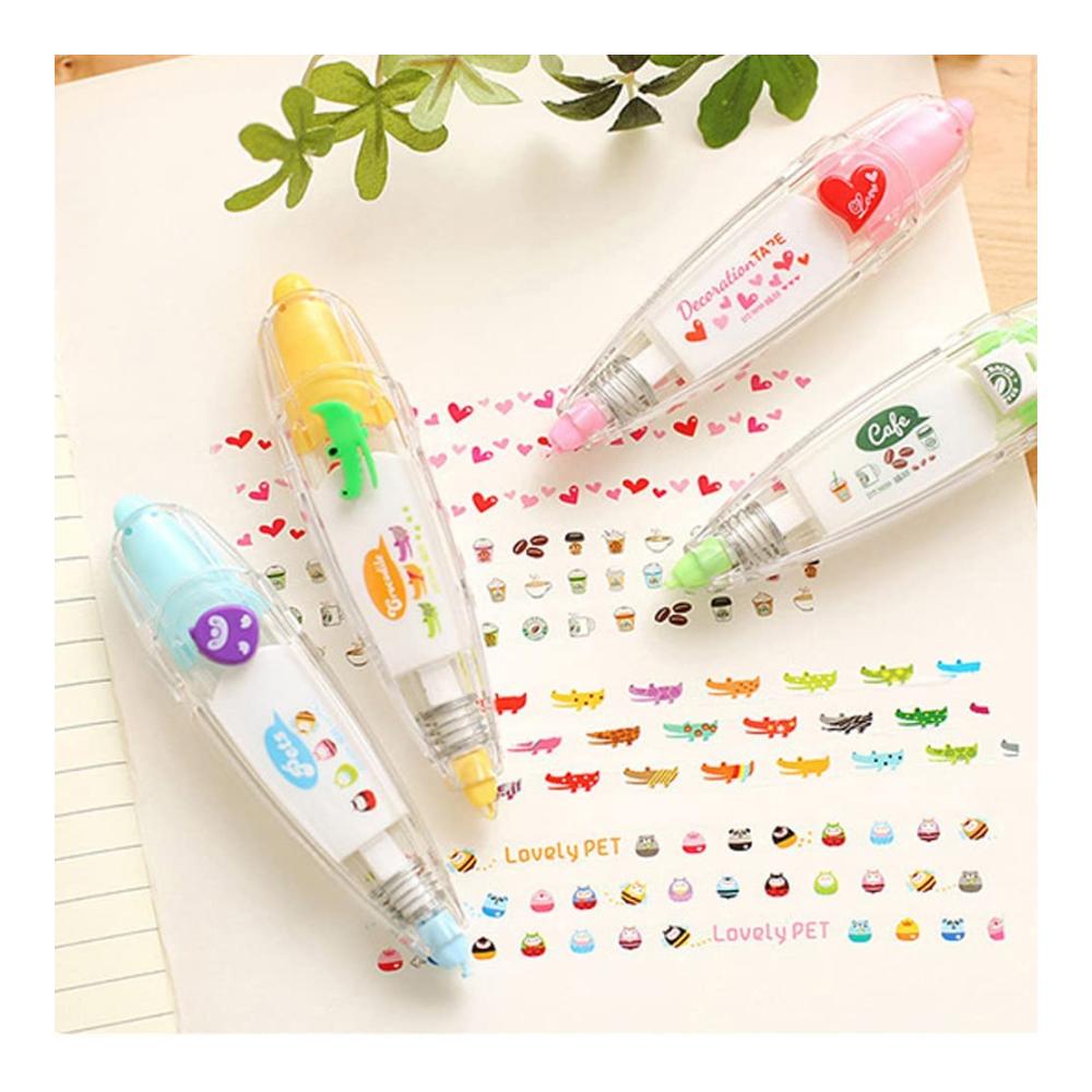 Entdecken Sie die Vielfalt mit unseren hochwertigen Klebebändern – 6er Set Lace Deko Tape Pens für DIY-Projekte kreative Cartoon- und Kawaii-Muster perfekt für Scrapbooking Tagebuchdekoration und Schulbedarf. Bringen Sie mit unseren neuartigen Stickern Frische in Ihre Bastelarbeiten
