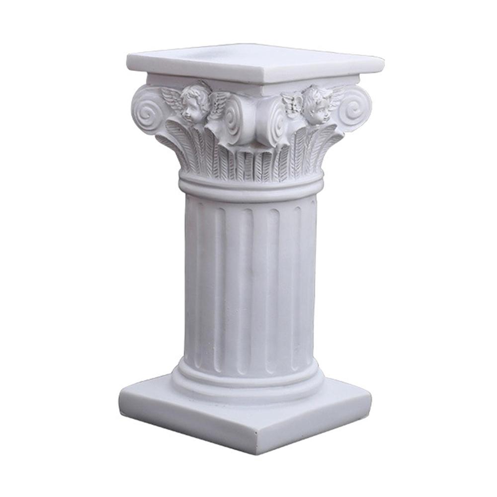 Stumpenkerzenhalter aus Harz | Römische Säule Deko für Kirche Hochzeit & Zuhause | Griechische Säulenstatue für elegante Dekoration | Handgefertigter Kerzenständer für besondere Anlässe