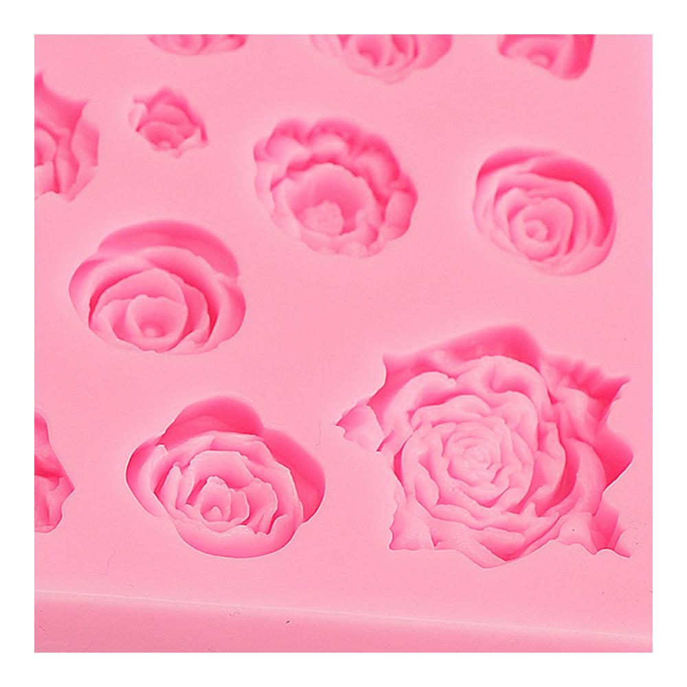 Premium Schokoladenformen Set - 7 Stück Silikonformen für Süßigkeiten Fondant & mehr | Rosen Gänseblümchen Blumen Schmetterling Blätter Libelle Bow | Inklusive 2 Tropfer für perfekte Dekoration