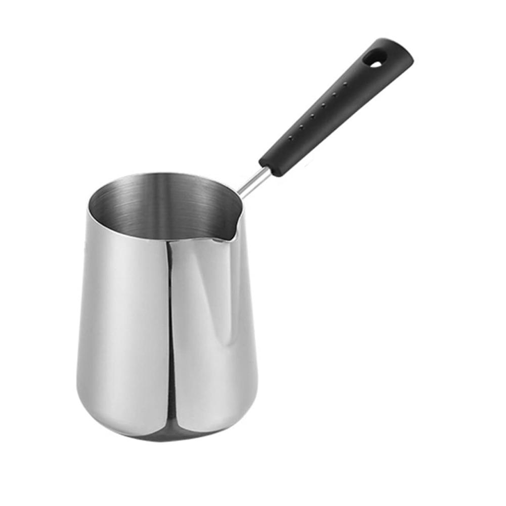 Genießen Sie köstlichen Kaffee mit unserer hochwertigen 600ml Milchbutterwärmer. Türkischer Kaffee wird zum Genuss in unserem Edelstahlschmelztopf mit Ausguss für Tee und schneller Heizung. Perfekt für Kaffeekannenliebhaber