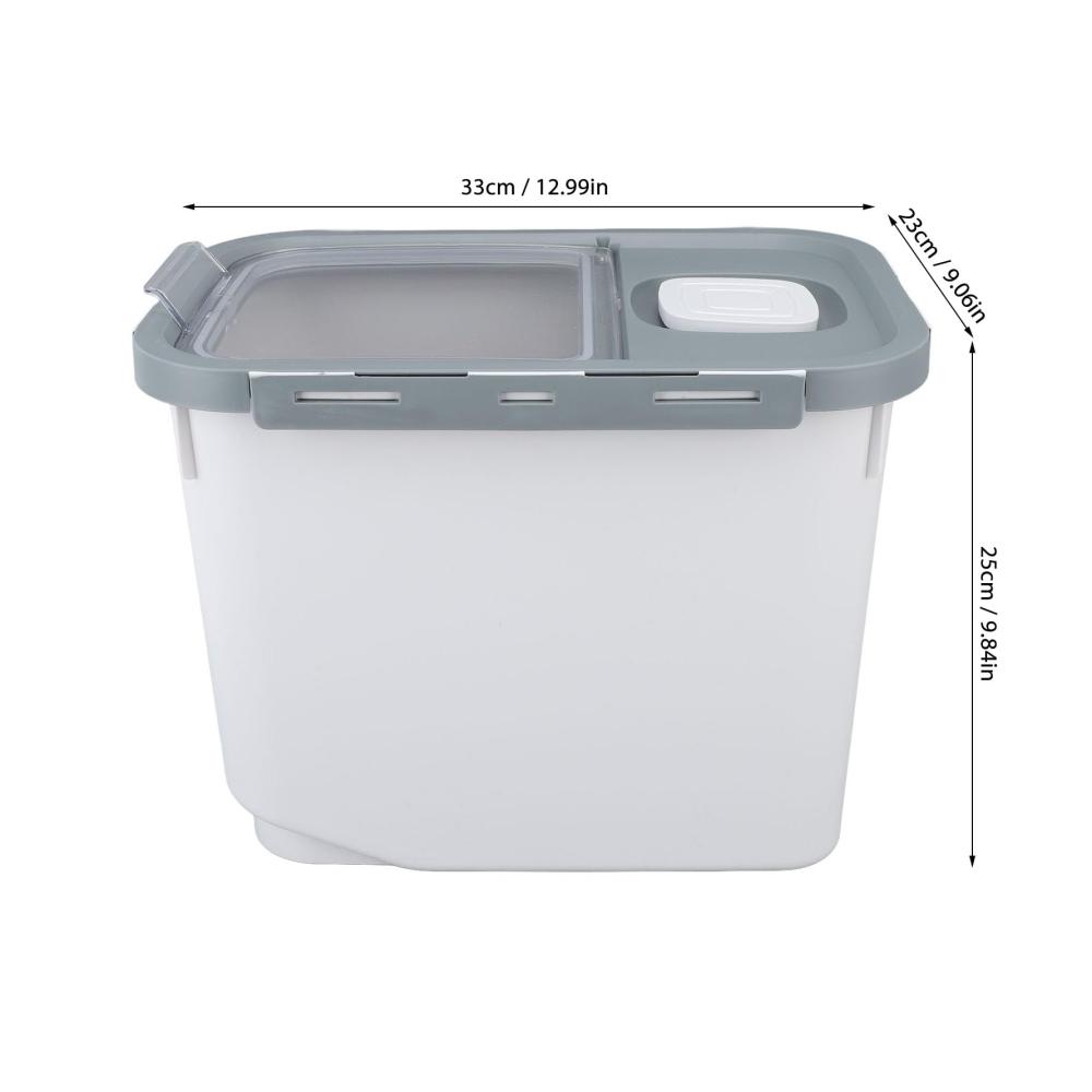 Organisiere und Schütze deine Vorräte mit unseren Müslidosen! 10 kg Kapazität transparenter Behälter mit Klappdeckel für einfache Nutzung. Perfekt für Tiernahrung Bohnen Körner und Mehl. Halte deine Küche ordentlich und deine Zutaten frisch