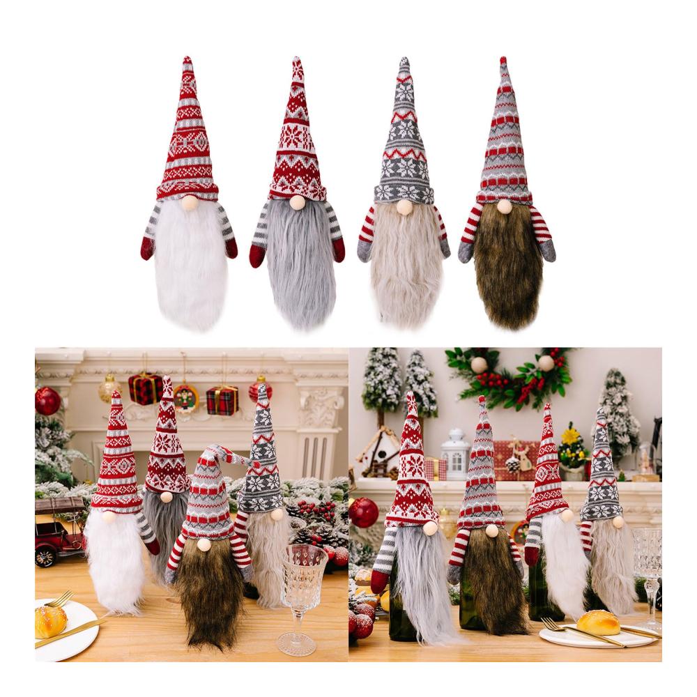 Blumige Weihnachtsweinflaschenhülle | Festliche Dekorationen für Zuhause | Tischschmuck mit Blumenmotiven | Perfekt für Neujahrsfeiern 2024 | Navid Weihnachten Weinflaschenhülle