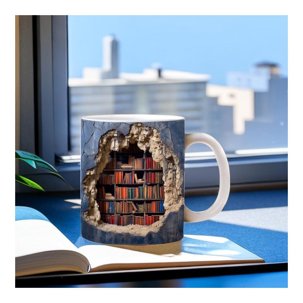 Entdecken Sie die Perfektion Teekannen für eine Tasse – Einzigartiges 3D-Bücherregal-Design für den Bücherliebhaber-Genuss und kreatives Raumambiente. Ideal für stilvolles Teetrinken