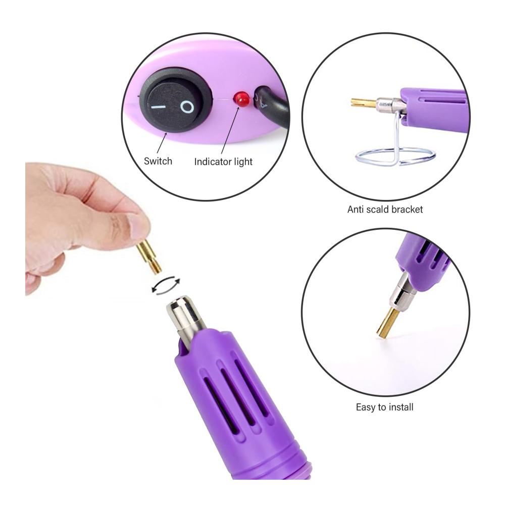 Strasssteine Applikator Set - Präzises Werkzeug für DIY-Projekte Hotfix Applikator Reinigungsbürste & Tuch. Perfekt für Kleidung Schuhe & Handyhüllen