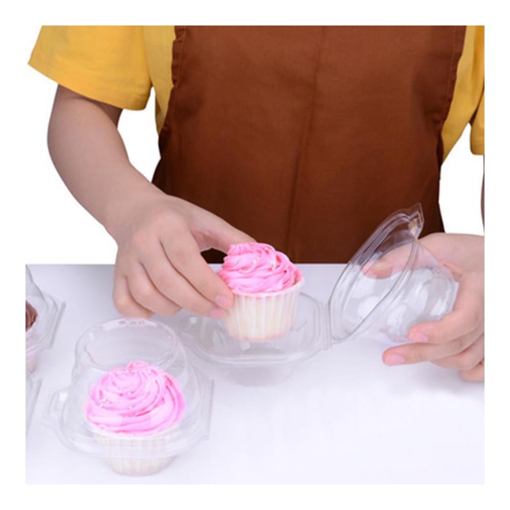 Hochwertiger Kuchenbehälter für Cupcakes - Fettdicht mit 50 Tulpenförmchen - 100 Stück Standardgröße antihaftbeschichtet - Ideales Küchen-Backzubehör für Hochzeit Geburtstag Partys