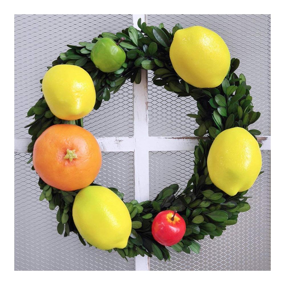 Fruchtige Frische 20 Stück lebensechte künstliche Zitronen - Dekorieren Sie Ihre Räume mit diesen täuschend echten Faux-Früchten in strahlendem Gelb! Perfekt für Küche und Dekoration