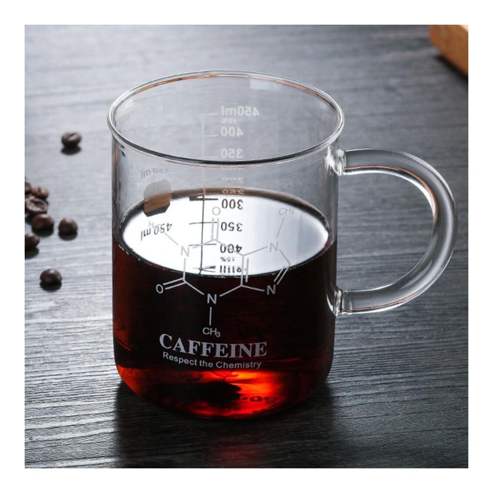 Milchschaumkännchen Stilvoller Glasbecher mit Graduierung und vielseitigem Griff für perfekten Schaum - Robuster umweltfreundlicher Kaffeebecher