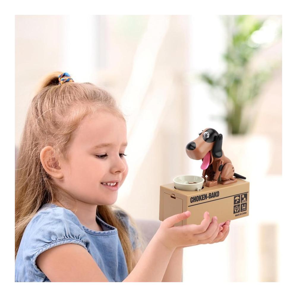 Interaktive Hund Sparbüchse | Lustige Münzsparbox für Kinder & Erwachsene | Dekoratives Wohnaccessoire und kreatives Spielzeug für Zuhause