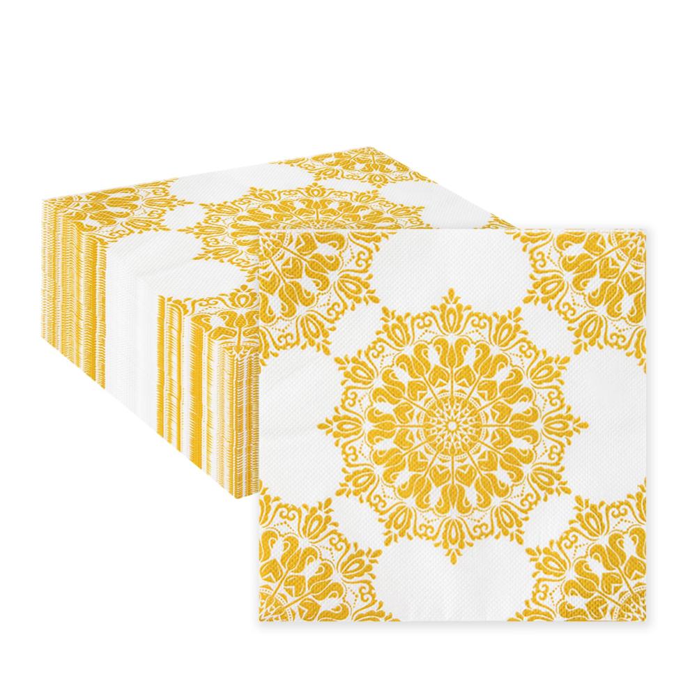 Einweg-Servietten mit Blumenmuster | 80 Stück Papierservietten für elegante Tischdekorationen | Ideal für Muttertag Hochzeit Geburtstag & mehr | Perfekt für Picknick Grillen & Mädchenpartys