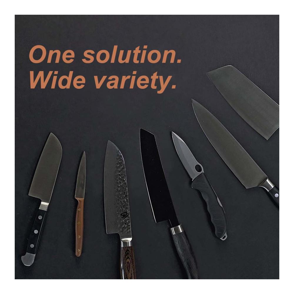 Manuelle Messerschärfer Rollschleifer 2024 | Multifunktions-Messerschleifer für 15–20 Grad | Küchenmesser & Kochmesser-Set | Professioneller Knife Sharpener | Braun